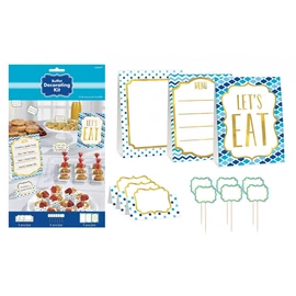 Asztali Blue mini dekoráció szett 12 db-os