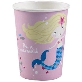 Sellő Shellebrate Pink papír pohár 8 db-os 250 ml