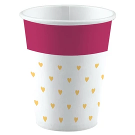 Szerelem Everyday Hearts papír pohár 8 db-os 250 ml