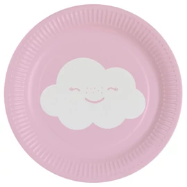 Szivárvány és Felhő Rainbow and Cloud papírtányér 8 db-os 18 cm