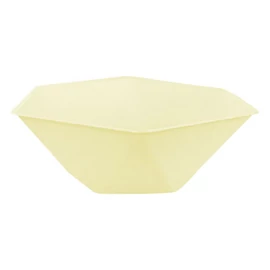 Sárga Vert Decor hatszögletű mélytányér 6 db-os 15,8 cm