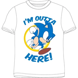 Sonic a sündisznó Here gyerek rövid póló, felső 8 év / 128 cm