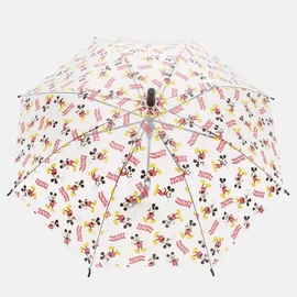 Disney Mickey Raindrops gyerek félautomata átlátszó esernyő Ø74 cm