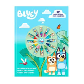 Bluey Life füzet + mini zsírkréta szett