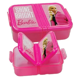 Barbie Shine Bright több rekeszes uzsonnás doboz, szendvicsdoboz
