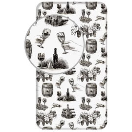 Bor Glass gumis lepedő 90x200 cm