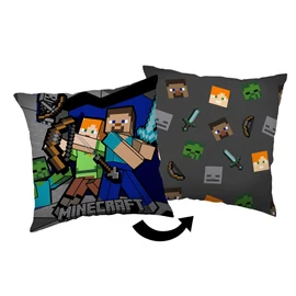 Minecraft Survival mode párna, díszpárna 40x40 cm