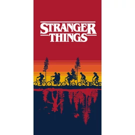 Stranger Things Upside Down fürdőlepedő, strand törölköző 70x140cm