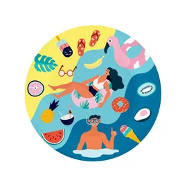 Nyár Beach papírtányér 6 db-os 18 cm