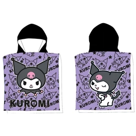Hello Kitty Kuromi Chaos strand törölköző poncsó 50x100 cm (Fast Dry)