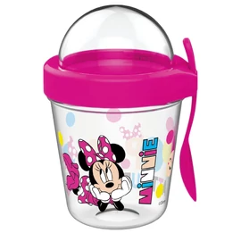 Disney Minnie Chill pohár snack tartó fedéllel és kanállal 350 ml
