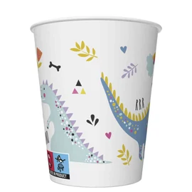 Dinoszaurusz Funny papír pohár 8 db-os 250 ml