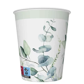 Virág Eucalyptus Twigs papír pohár 8 db-os 250 ml
