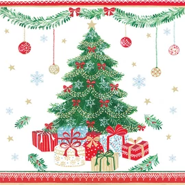 Karácsonyi Presents szalvéta 20 db-os 33x33 cm