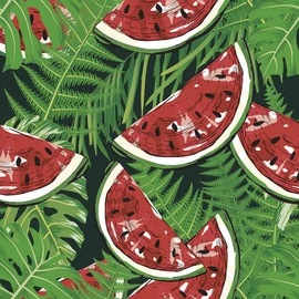 Görögdinnye Fern Leaves szalvéta 20 db-os 33x33 cm