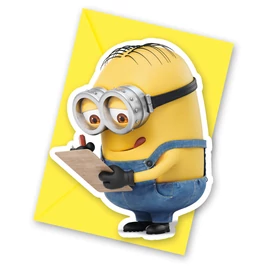 Minyonok The Rise of Gru party meghívó 6 db-os