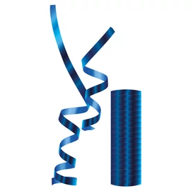 Kék Metallic szerpentin