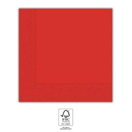 Piros Unicolour Red szalvéta 20 db-os 33x33 cm FSC