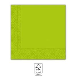 Zöld Unicolour Light Green szalvéta 20 db-os 33x33 cm FSC