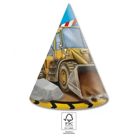 Építkezés Grabber parti kalap, csákó 6 db-os FSC