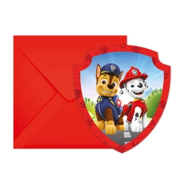 Mancs Őrjárat Rescue Heroes party meghívó 6 db-os FSC