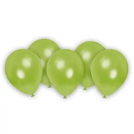 Zöld Metallic Pastel Green léggömb, lufi 8 db-os