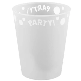 White, Fehér micro prémium műanyag pohár 250 ml