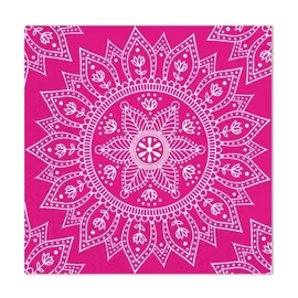 Mandala Fuchsia White szalvéta 20 db-os, 33x33 cm FSC