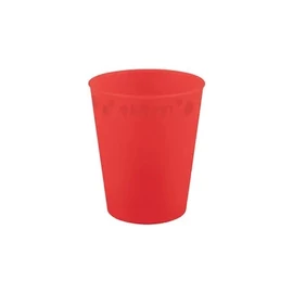 Piros Bright red micro prémium műanyag pohár 250 ml