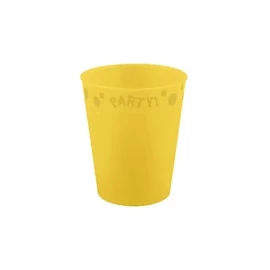 Sárga Yellow micro prémium műanyag pohár 250 ml