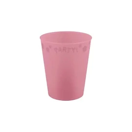 Rózsaszín Pastel Pink micro prémium műanyag pohár 250 ml