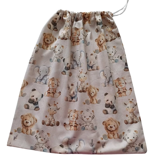 Óvodai tisztasági zsák, Plüss világ állatkái 44 x 38 cm