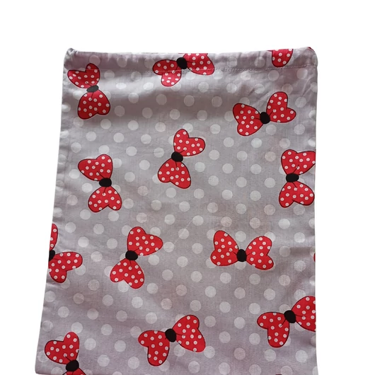 Iskolai tisztasági zsák, masni  37 x 30 cm