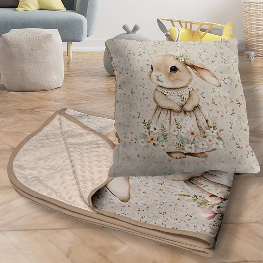 Tündérálom Baba takaró és párna szett, Édes nyuszilány