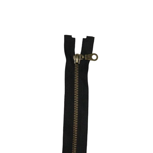 Bontható Fém cipzár, fekete 70 cm