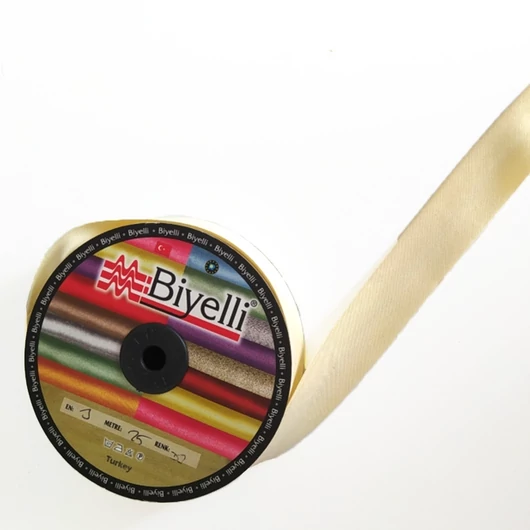 Pamut ferdepánt, vanilia színben 30 mm