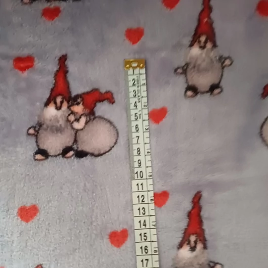 Mintás wellsoft, manó szürke alapon