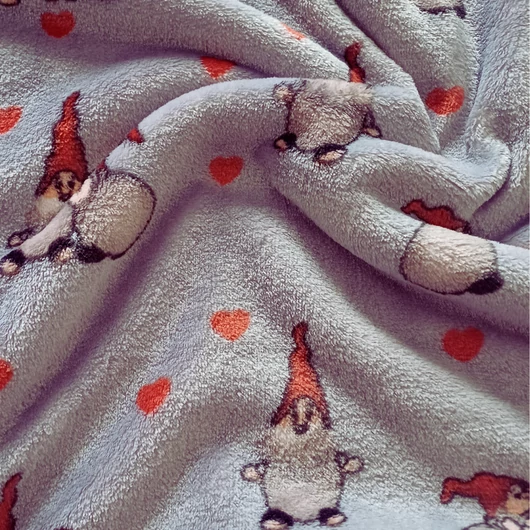 Mintás wellsoft, manó szürke alapon