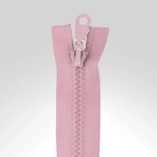 Bontható cipzár, 40 cm világos rózsaszín