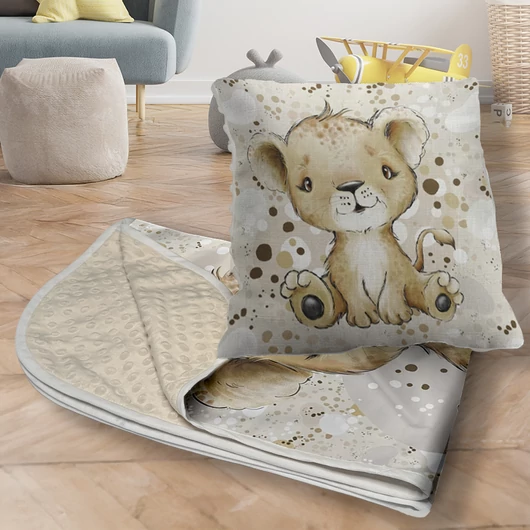 Tündérálom Baba takaró és párna szett, Afrikai oroszlán