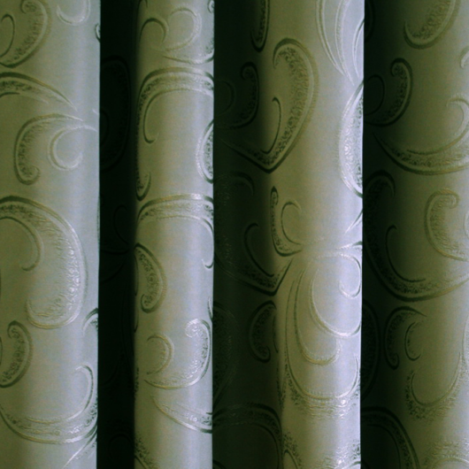 Panni sötétítő függöny, zöld színben