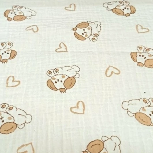 Mintás dupla géz, kutya