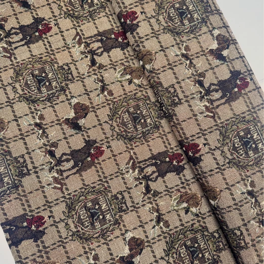 Gobelin bútorszövet, Lovas-kockás mintával