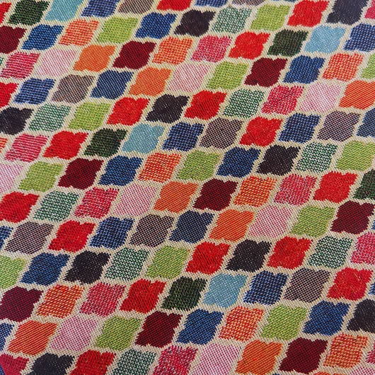 Gobelin bútorszövet, csempe mintás