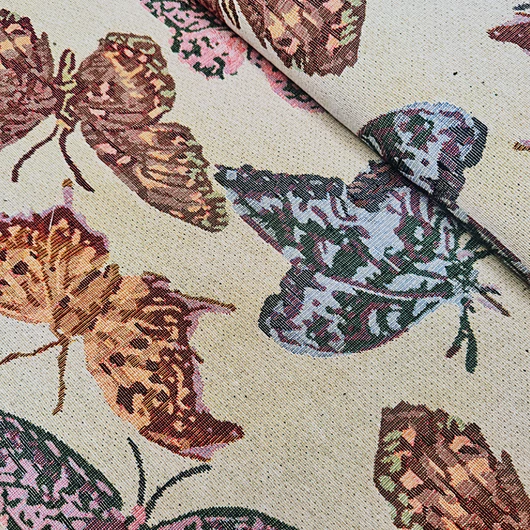 Gobelin, pillangó mintázattal