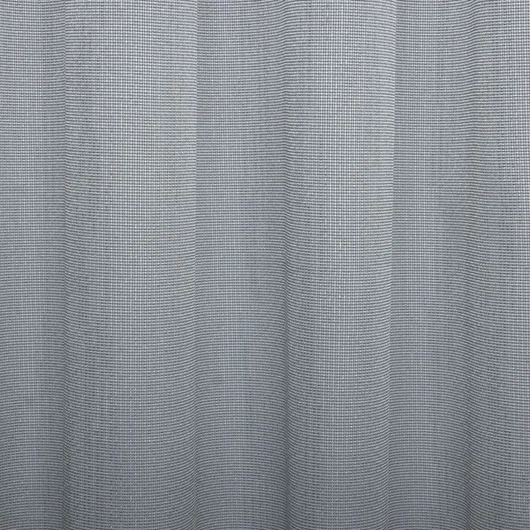 LARINA fényáteresztő függöny anyag, ezüst színben, ezüst csíkozással, 310 cm magas