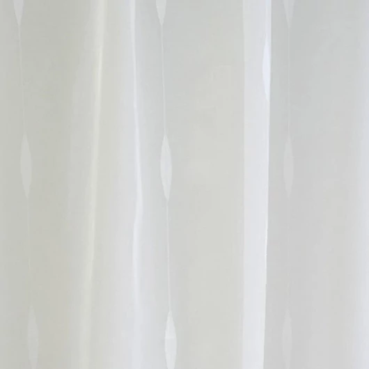 Fényáteresztő függöny anyag, fehér mintázattal, 300 cm magas