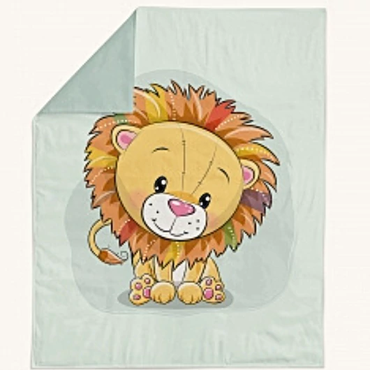 Prémium pamutvászon panel 75x100 cm, oroszlán