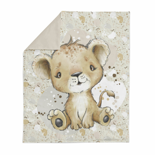 Prémium pamutvászon panel 75x100 cm, Afrikai oroszlán