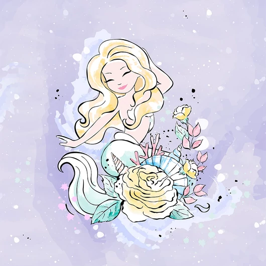 Prémium Futter, szabadidő anyag panel 40x50 cm, Levendula sellő